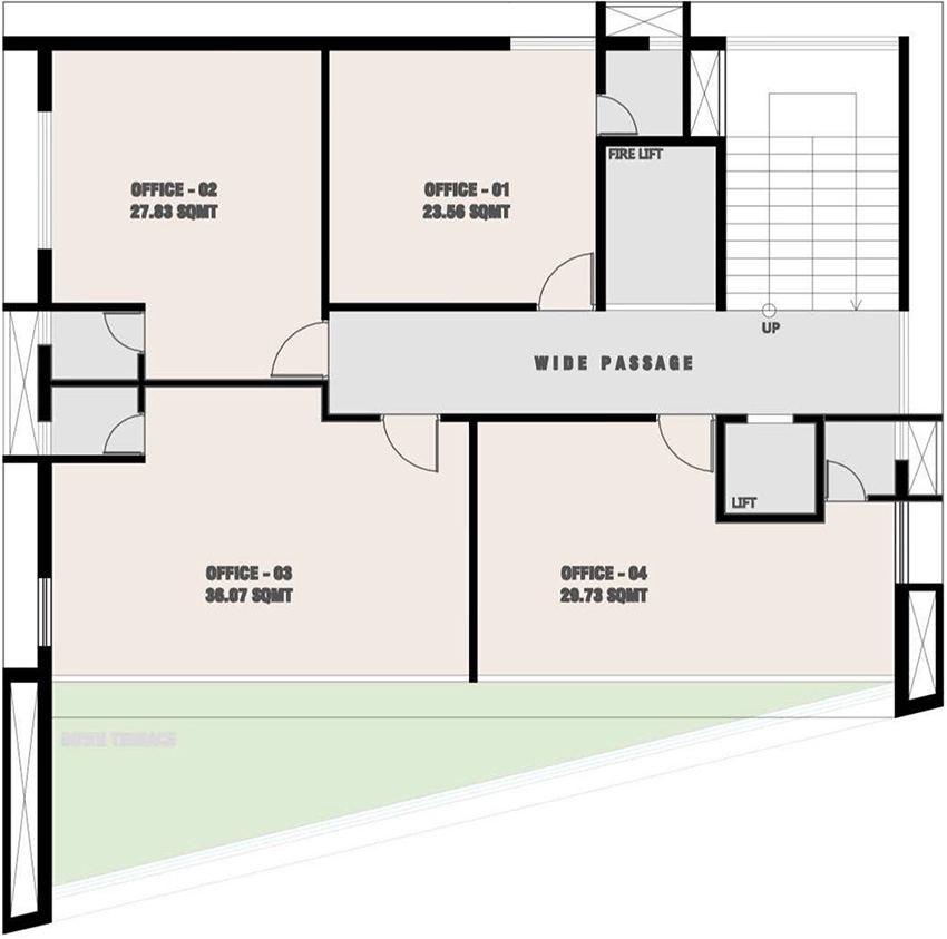 Floor Plan of Shivansh Shiv Landmark in Sargasan, Gandhinagar - Image 341624