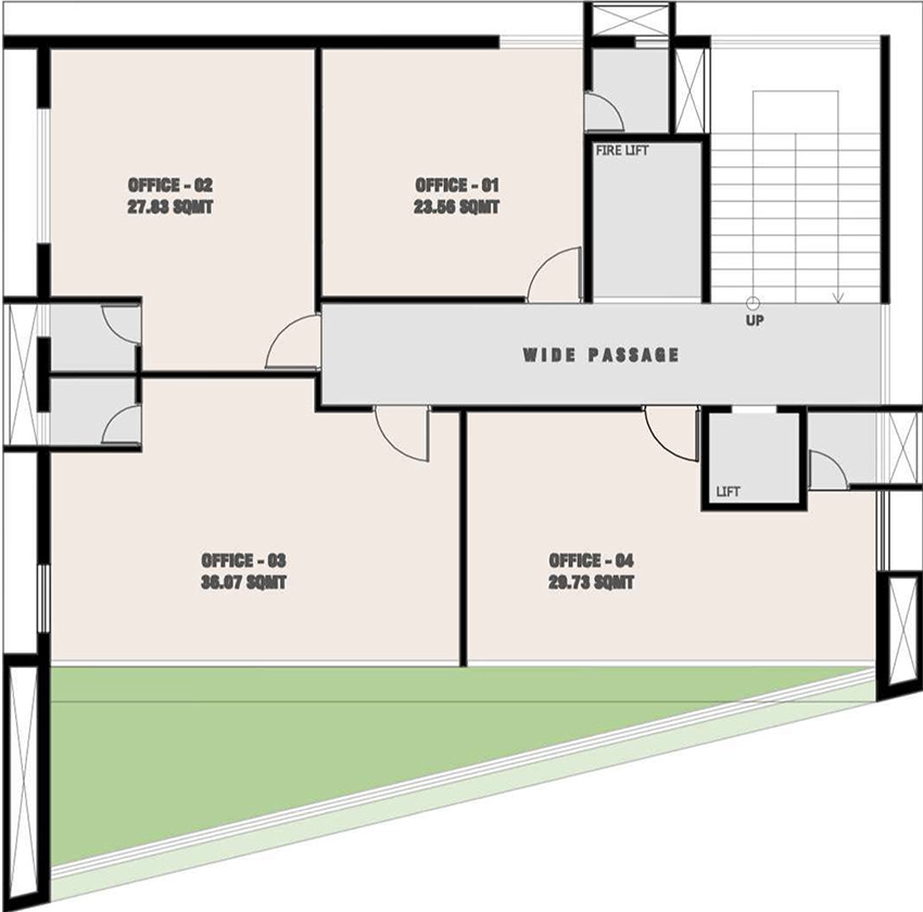 Floor Plan of Shivansh Shiv Landmark in Sargasan, Gandhinagar - Image 341623