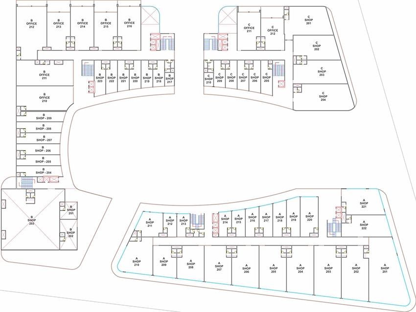 Floor Plan of Shivhari The Landmark in Kudasan, Gandhinagar - Image 341636