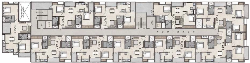 Floor Plan of Jains Aashna in Ganapathy, Coimbatore - Image 341664