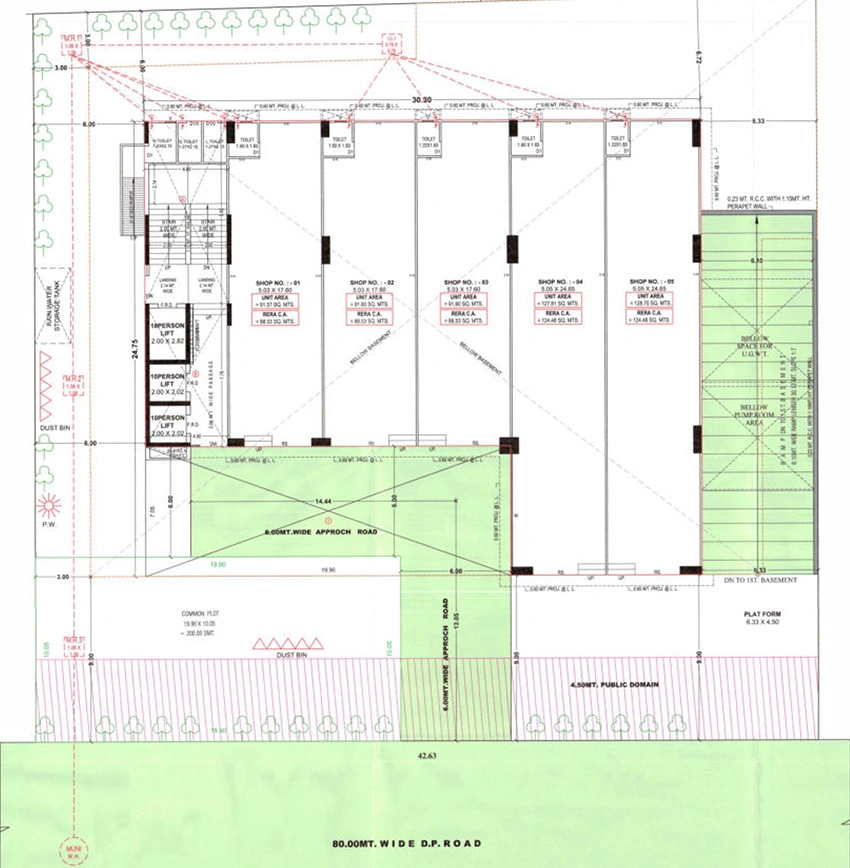Master Plan of Shyam Central Square in Raysan, Gandhinagar - Image 341715