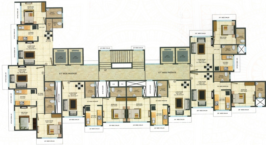 Floor Plan of Shiv Swapnapoorti in Jogeshwari East, Mumbai - Image 341710