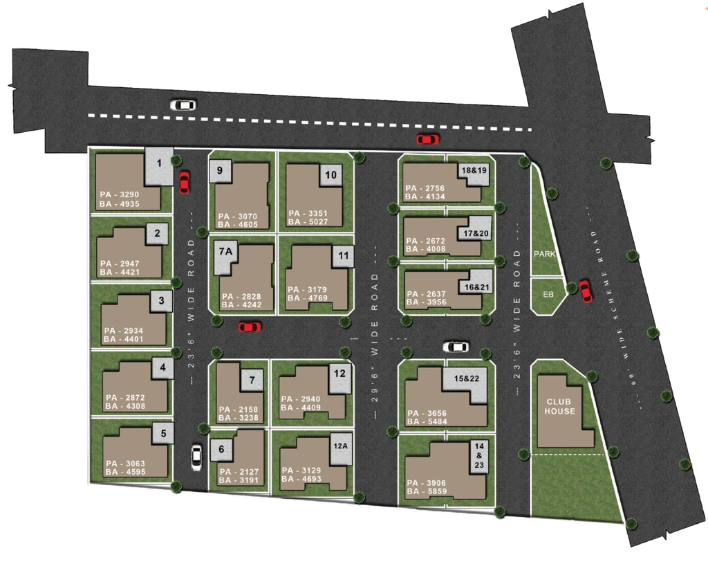 Master Plan of Trisquare Amber in Thudiyalur, Coimbatore - Image 341778