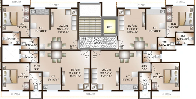Floor Plan of Magnus Omkara in Palghar, Palghar - Image 20246