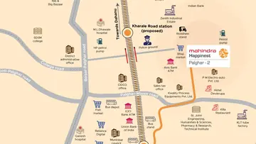 Location of Mahindra Happinest Palghar 2 - Image 341873