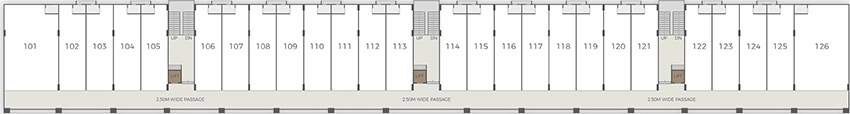 Floor Plan of Shrinivas Super Arcade in Kalol, Gandhinagar - Image 341949