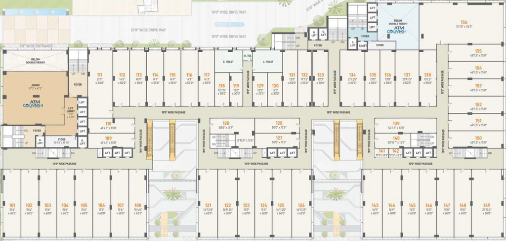 Floor Plan of ATM Mall in Chandkheda, Ahmedabad - Image 342077