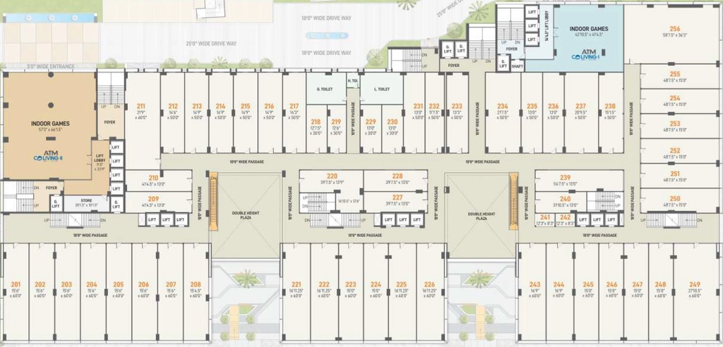 Floor Plan of ATM Mall in Chandkheda, Ahmedabad - Image 342076