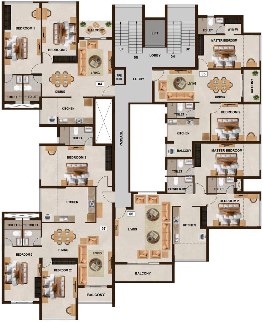 Floor Plan of Sapana Genesis in Margao, Goa - Image 342096