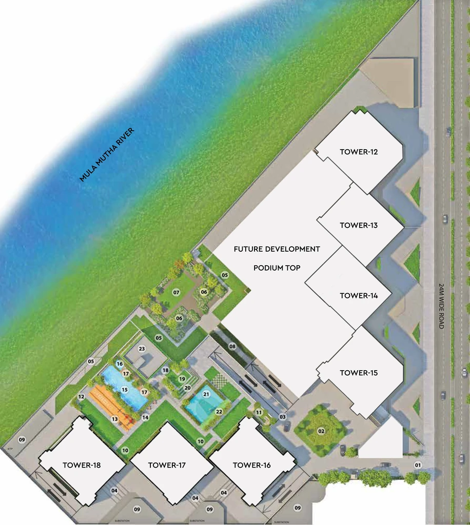 Master Plan of Godrej Aqua Vista in Keshav Nagar, Pune - Image 342254