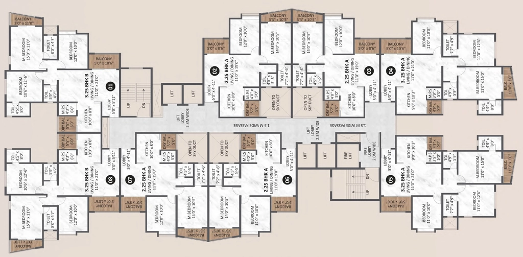 Floor Plan of Krisala Aventis in Tathawade, Pune - Image 342287