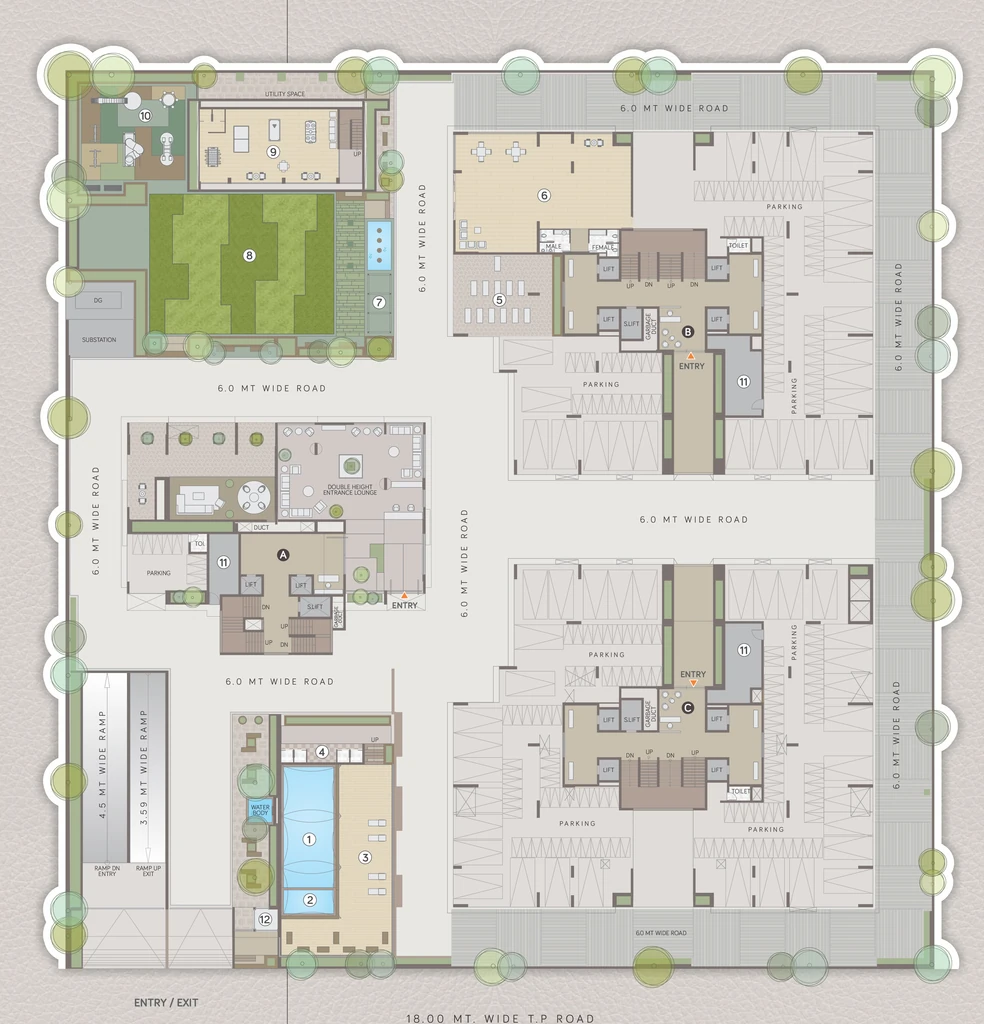 Master Plan of Samor The Gold Skyvilla in Thaltej, Ahmedabad - Image 342542
