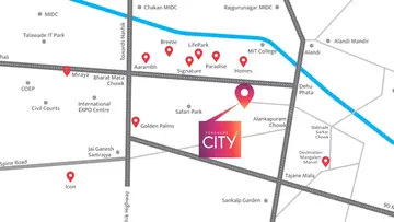 Location of Mangalam Midas City - Image 342704
