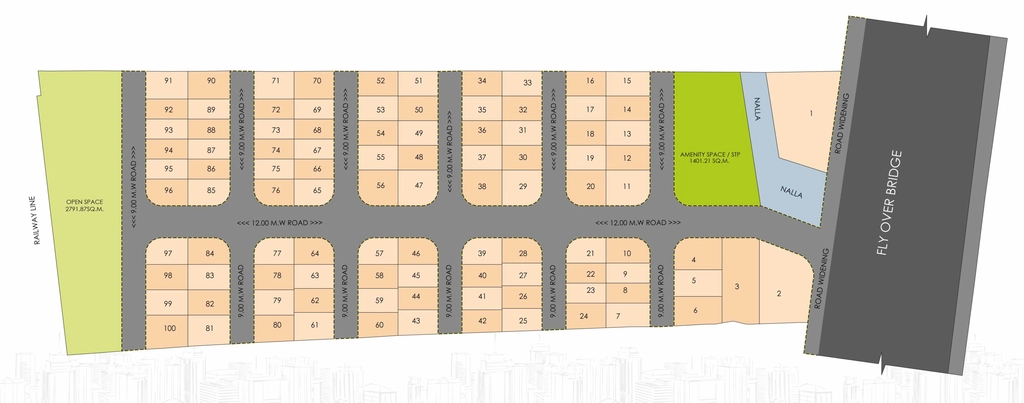 Master Plan of Mahalaxmi Nagar 27 in Wardha Road, Nagpur - Image 342730