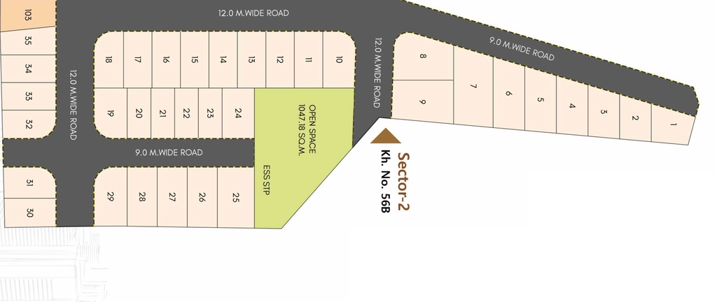 Master Plan of Mahalaxmi Nagar 28 Sector 2 in Jamtha, Nagpur - Image 342752
