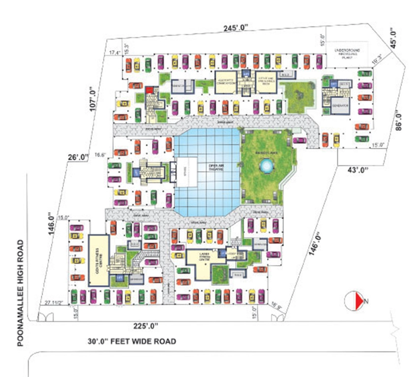 Master Plan of Jamals Grandeur in Poonamallee, Chennai - Image 342923