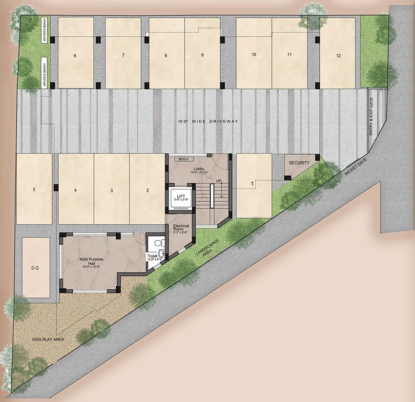 Master Plan of Preetha NK Enclave in Raja Annamalai Puram, Chennai - Image 343095