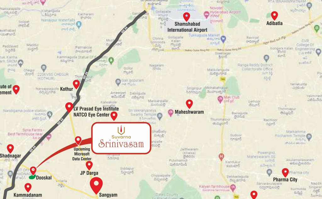 Location of Suvarna Srinivasam in Hitech City, Hyderabad - Image 343354