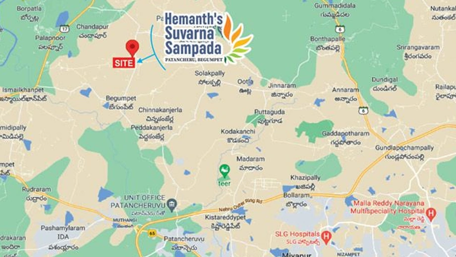 Location of Suvarnabhoomi Hemanth Suvarna Sampada in Patancheru, Hyderabad - Image 343460