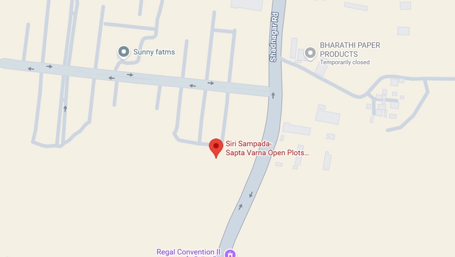 Location of Suvarnabhoomi Suvarna Sampada 7 in Sangareddy, Hyderabad - Image 343501