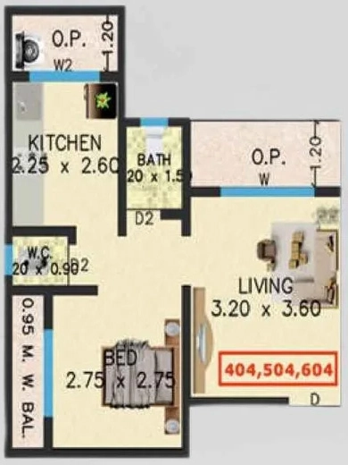 1 BHK Flat in Yashraj Paradise in Kalyan East, Thane - Image 885382