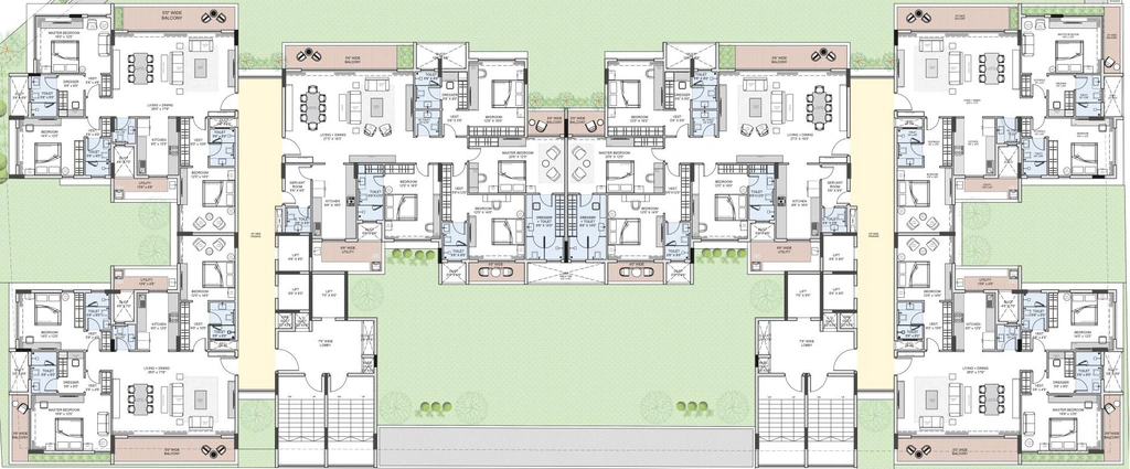 Floor Plan of Prakrati Serenity Reserve in Scheme No 140, Indore - Image 343629