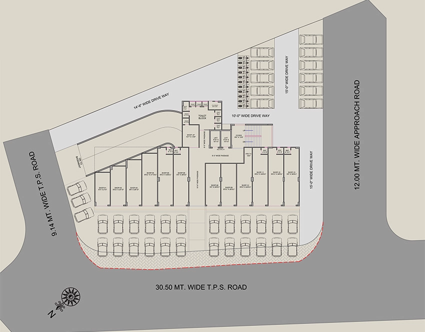 Master Plan of Kedaram Trade Centre in Gita Mandir, Ahmedabad - Image 343645