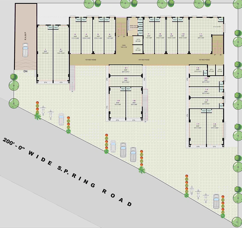 Master Plan of Kothiya K Star Business Hub in Nava Naroda, Ahmedabad - Image 351601