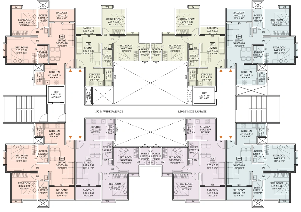 Floor Plan of AV Bhat Anandam in Talegaon, Pune - Image 343775