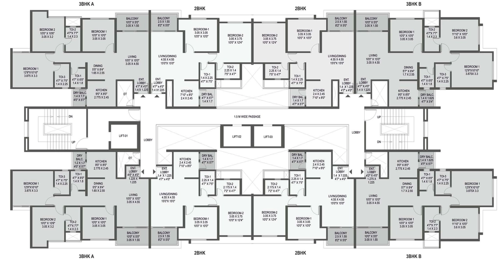 Floor Plan of Anshul Medora in Wagholi, Pune - Image 343928