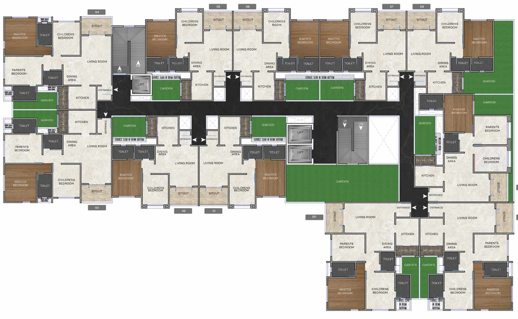Floor Plan of Dagade Patil Survi Heritage in Bavdhan, Pune - Image 343972