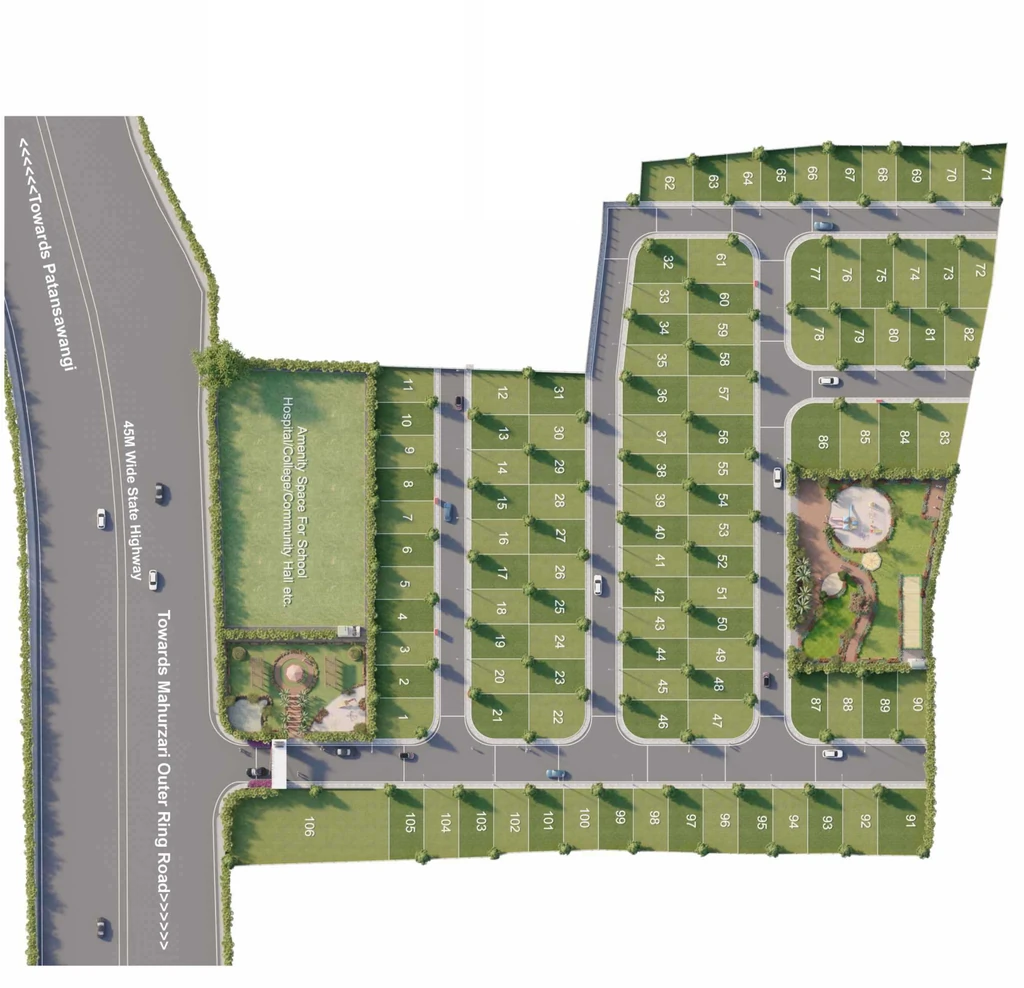 Master Plan of Vision Shayona Valley 2 in Pipla, Nagpur - Image 344133