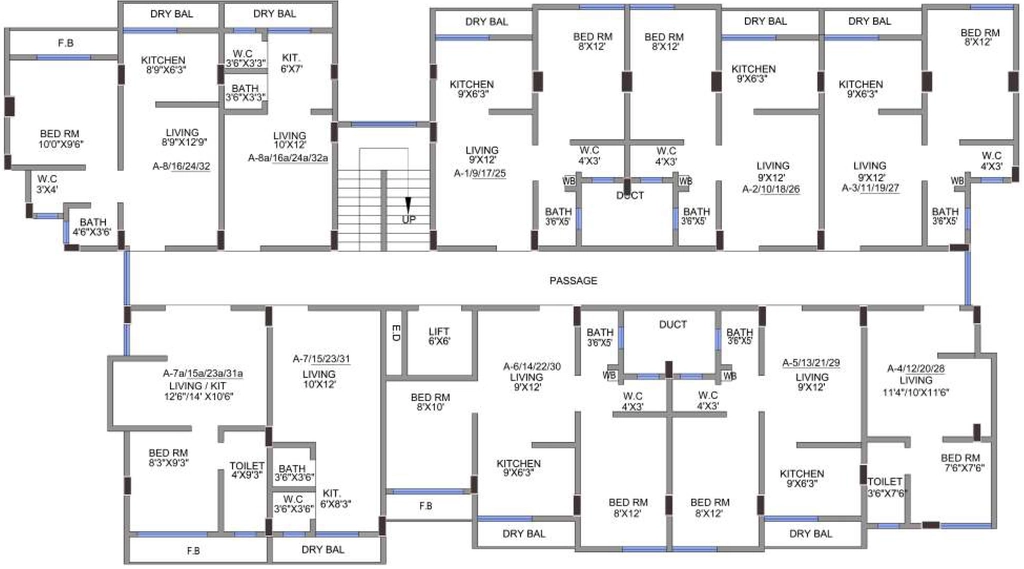 Floor Plan of Shree Crown in Karjat, Thane - Image 344309