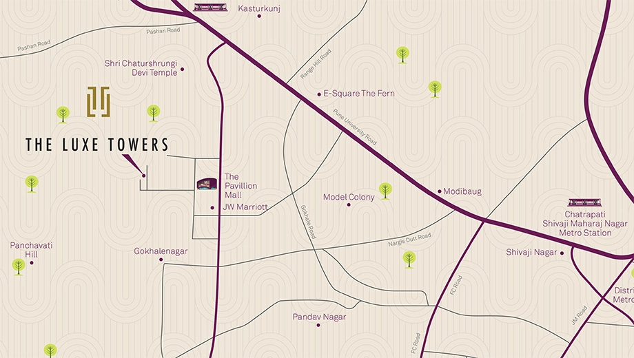 Location of Neelsidhi The Luxe in Shivaji Nagar, Pune - Image 373805