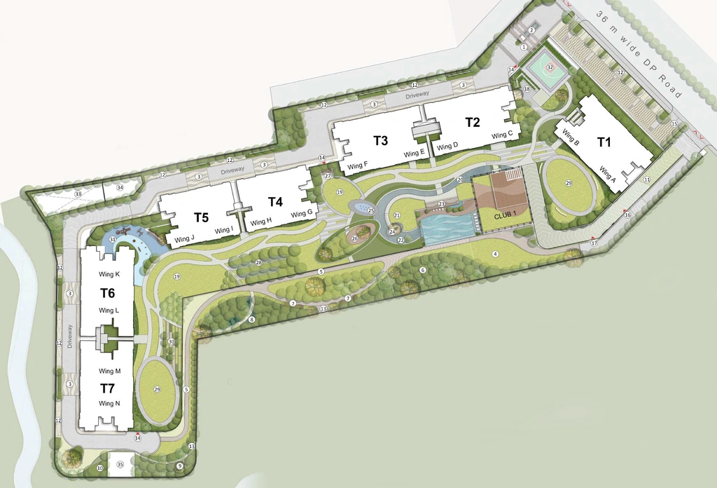 Master Plan of Godrej The Aqua Retreat in Hinjewadi, Pune - Image 345068