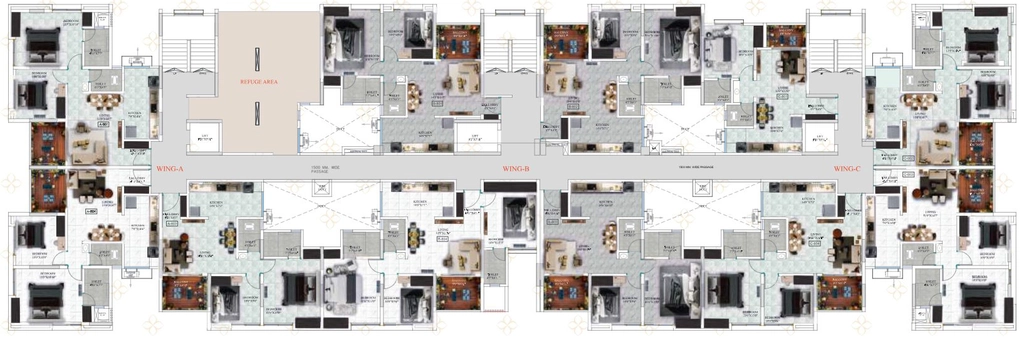 Floor Plan of Five Elements Indiana in Chikhali, Pune - Image 345117