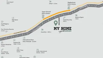 Location of Goyal My Home Upper - Image 345202