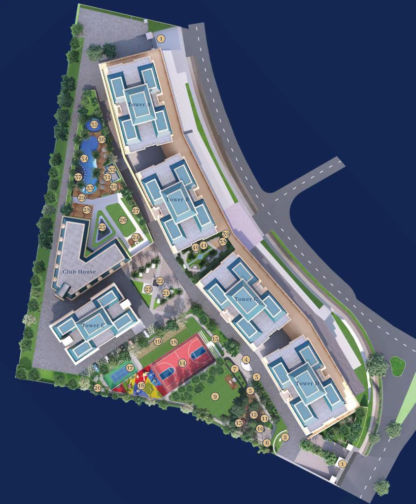 Master Plan of Hiranandani Everland in Hinjewadi, Pune - Image 345242