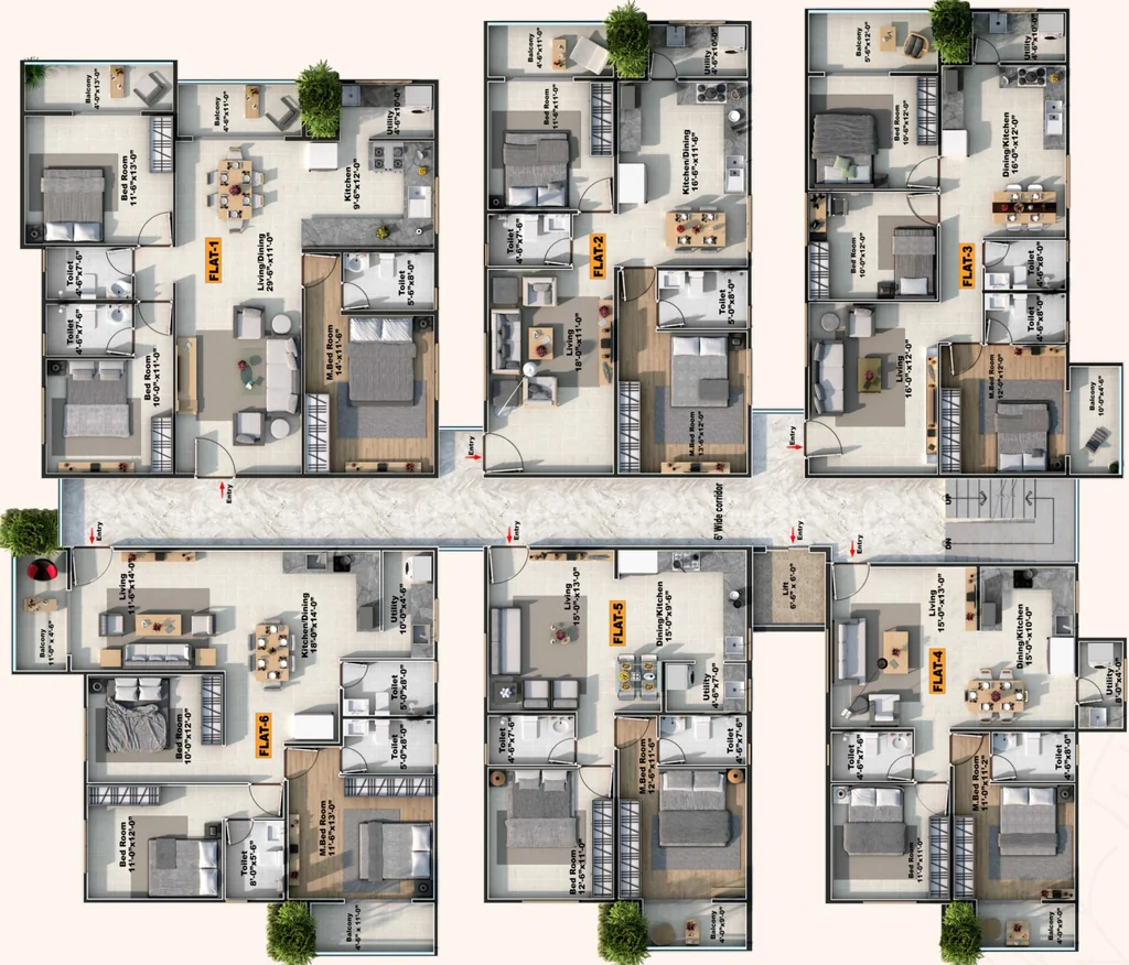 Floor Plan of Aishwaryam Tranquil in Begur, Bangalore - Image 345564