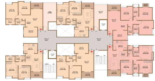 Floor Plan of Balaji Kanchanpuram in Wagholi, Pune - Image 346247