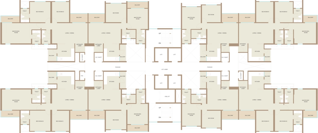 Floor Plan of Kolte Patil Qrious in Hinjewadi, Pune - Image 346320