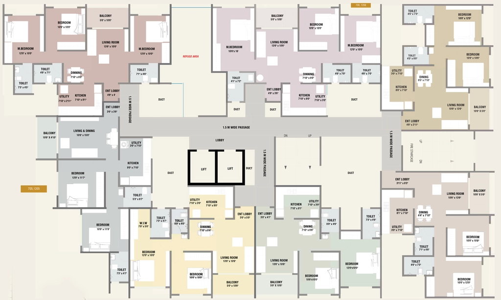 Floor Plan of Khiwasara Nakshtra in Dhayari, Pune - Image 346433