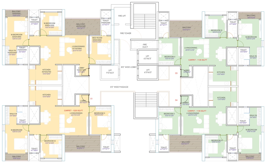 Floor Plan of Knest Capri in Ravet, Pune - Image 346440