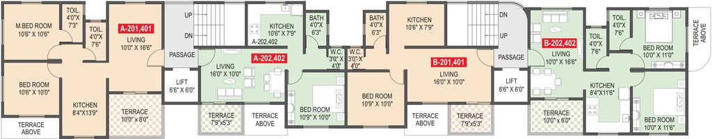 Floor Plan of Lanke Palm Avenue 2 in Wakad, Pune - Image 346686