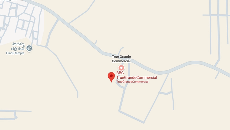 Location of BBG True Grande Commercial B Block in Shadnagar, Hyderabad - Image 346820