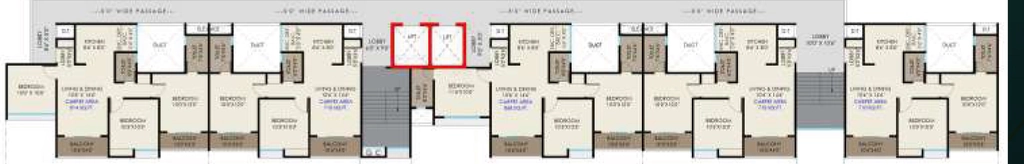 Floor Plan of Pragati Aranyam in Dudulgaon, Pune - Image 347283