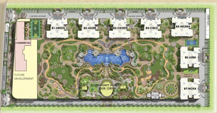 Master Plan of Gaur Chrysalis in Yamuna Expressway, Greater Noida - Image 347340