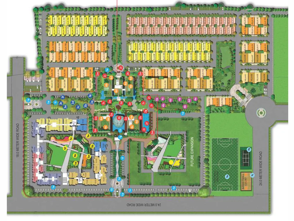 Master Plan of Mahima Sansaar - Villas in Jagatpura, Jaipur - Image 347366