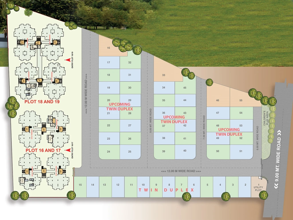 Master Plan of Mb Town 4 - Duplex in Zingabai Takli, Nagpur - Image 347431