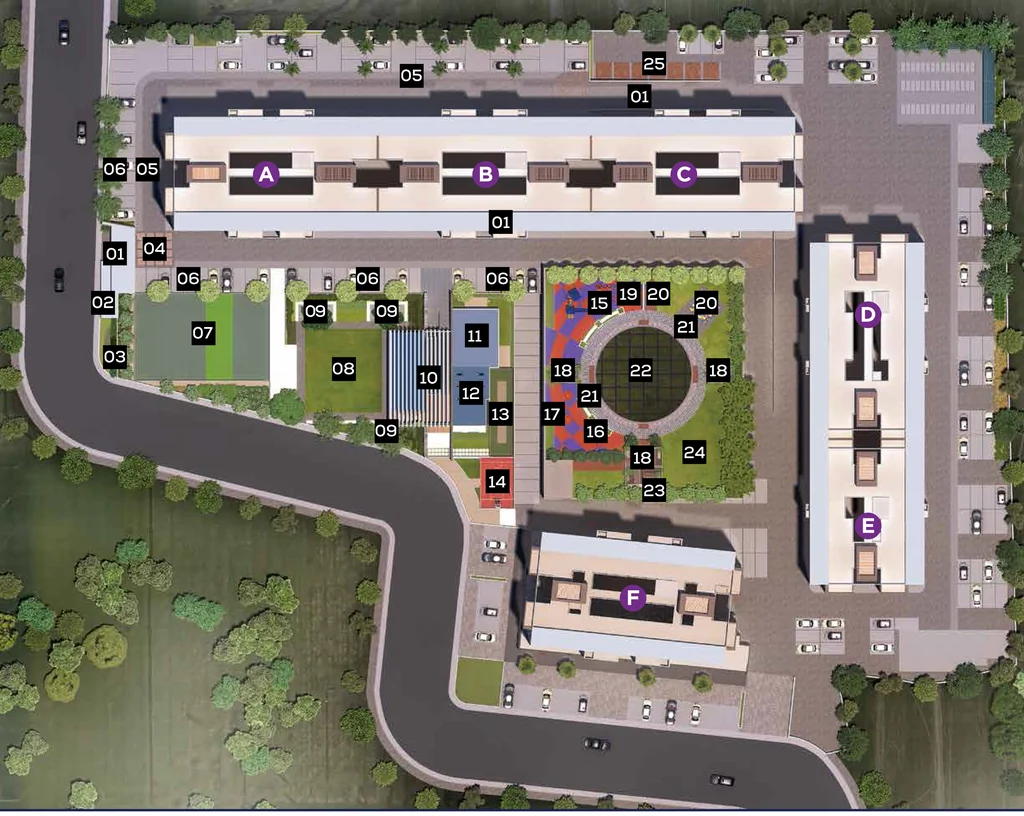 Master Plan of Rama Fusion Towers in Hinjewadi, Pune - Image 347475